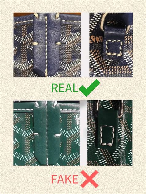 how to spot a fake goyard belt|how to identify a fake Goyard.